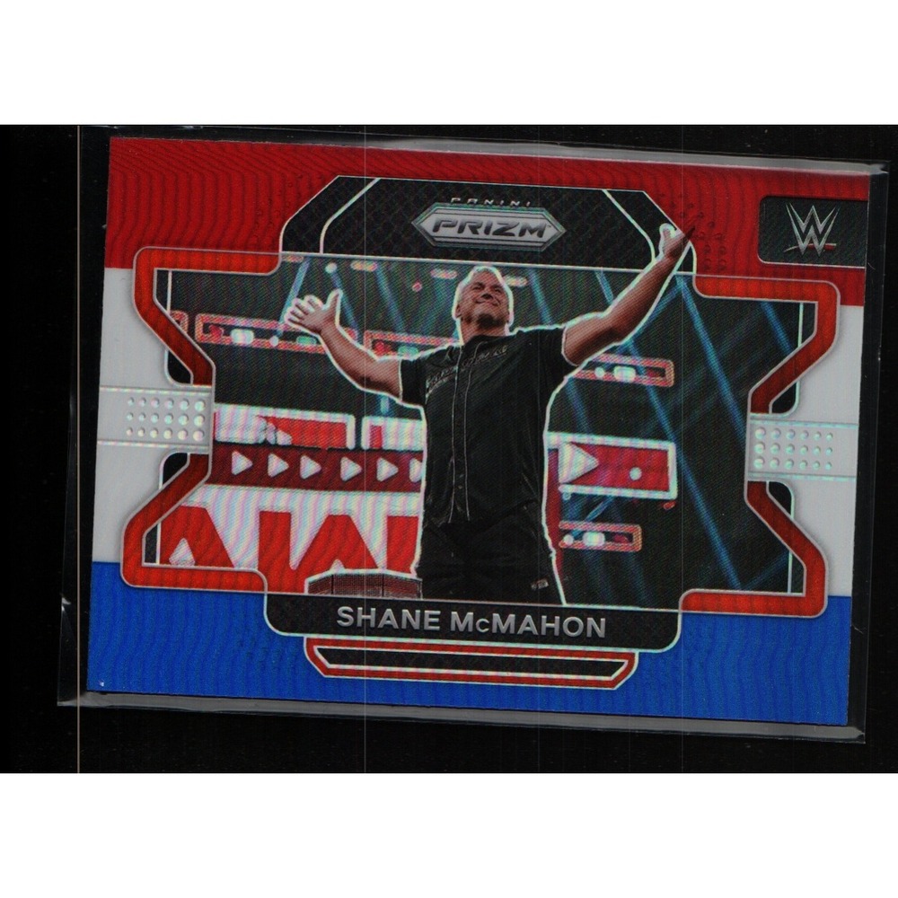 2022 Panini Prizm WWE Shane McMahon #52 Red White Blue Prizm Legends Parallel